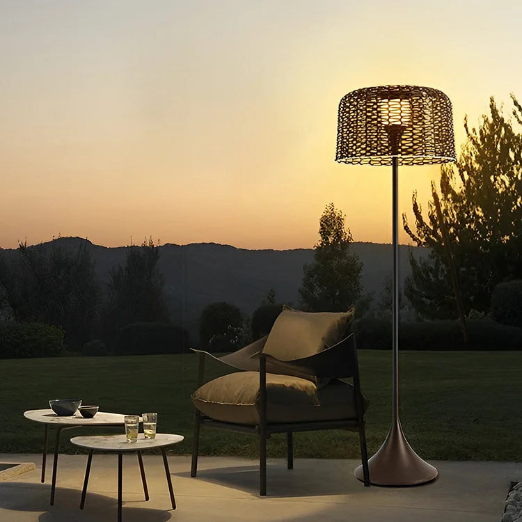Solar Woven Floor Lamp | Premium Quality