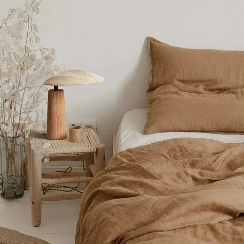 Wabi Sabi Linen Table Lamp | Premium Quality