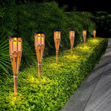 Solar Tiki Torch 5-Piece Set | Premium Quality