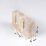 Faux Travertine Candle Holder | Premium Quality