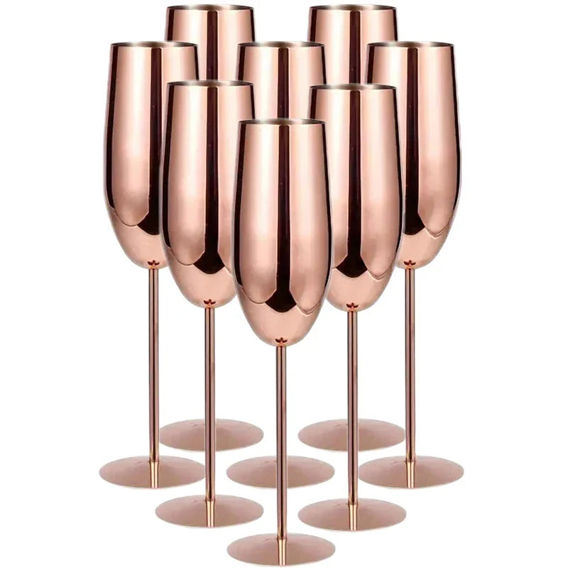 Stainless Steel 8-Piece Glassware Set | Premium Quality