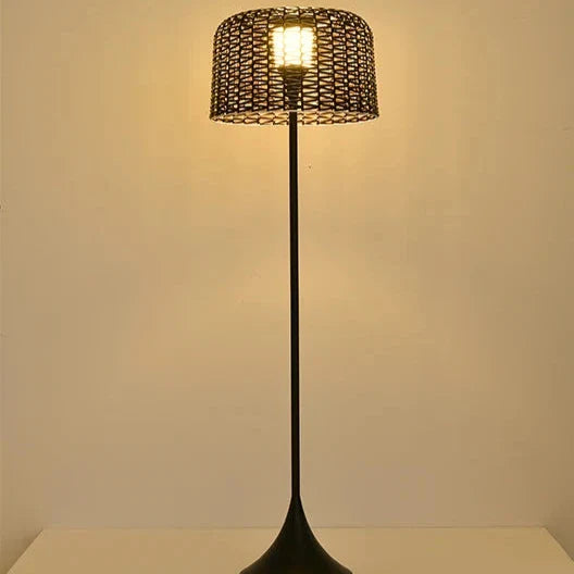 Solar Woven Floor Lamp | Premium Quality
