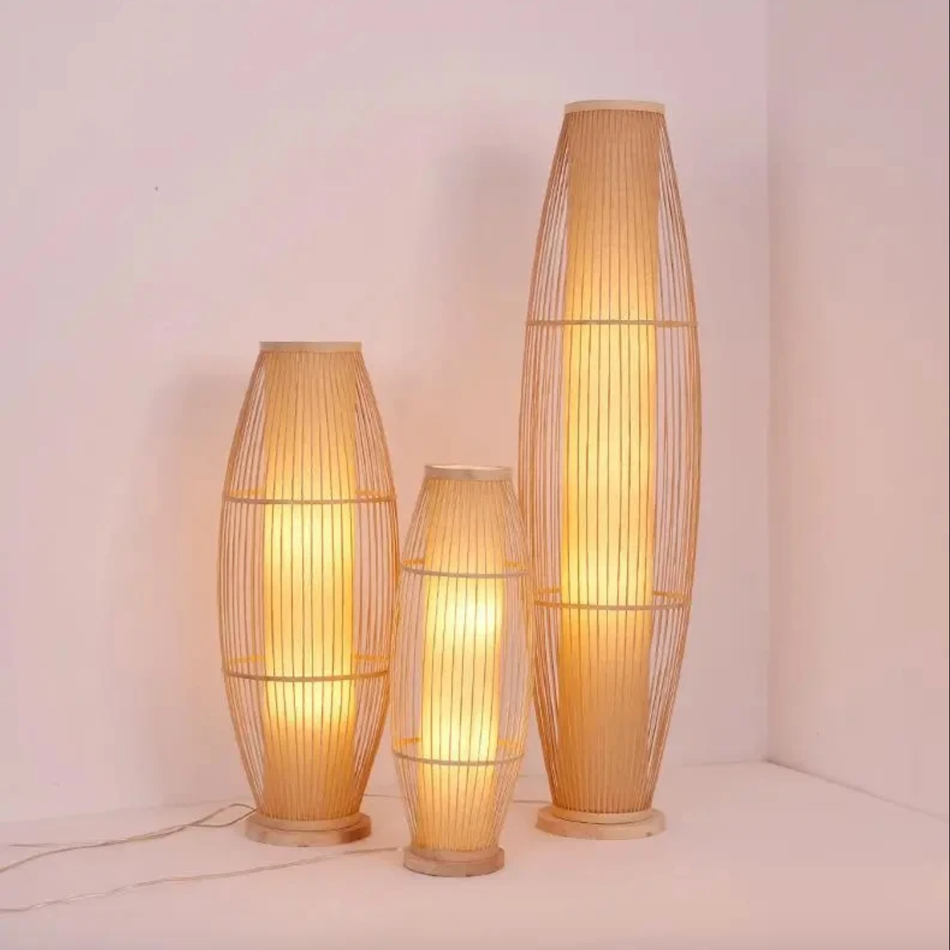 Bamboo Tower Floor Lamp | Premium Quality