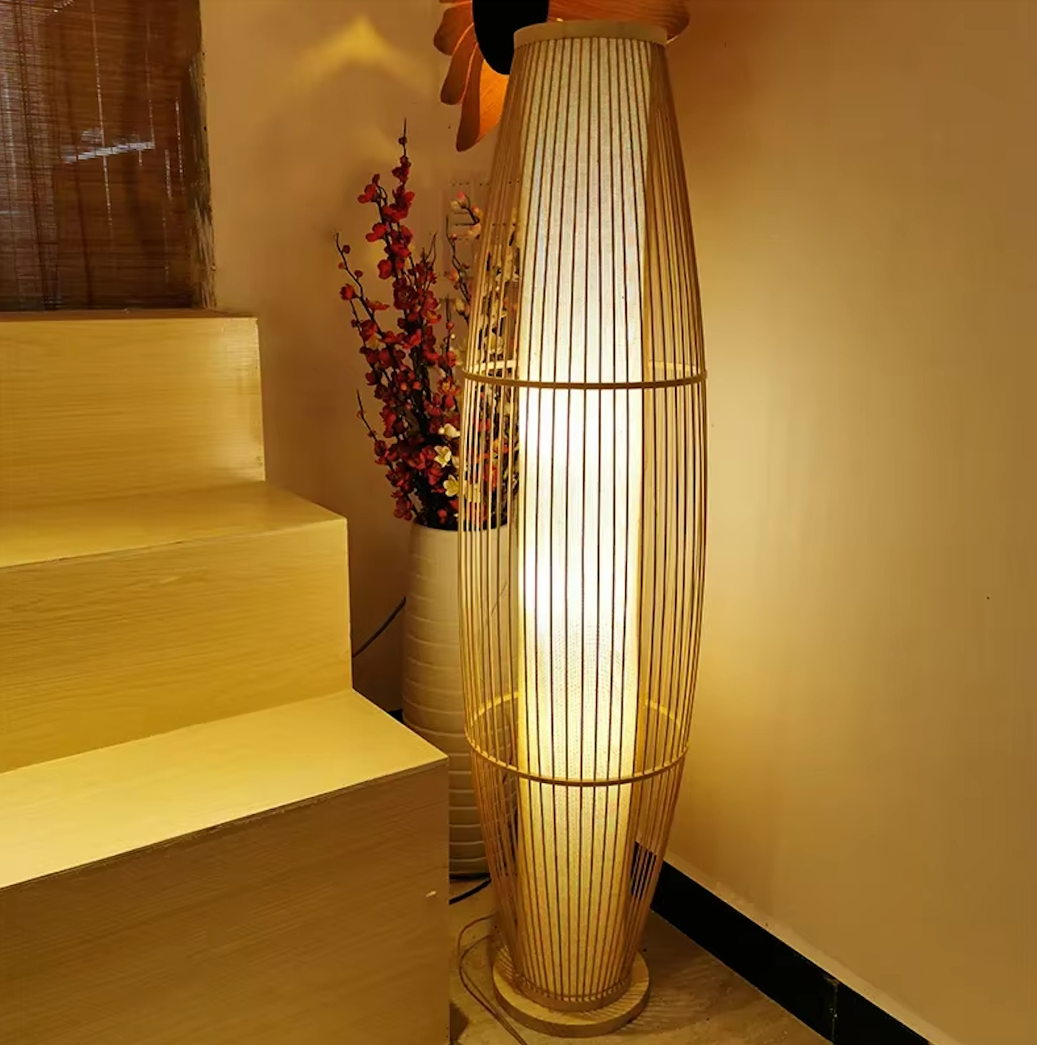 Bamboo Tower Floor Lamp | Premium Quality