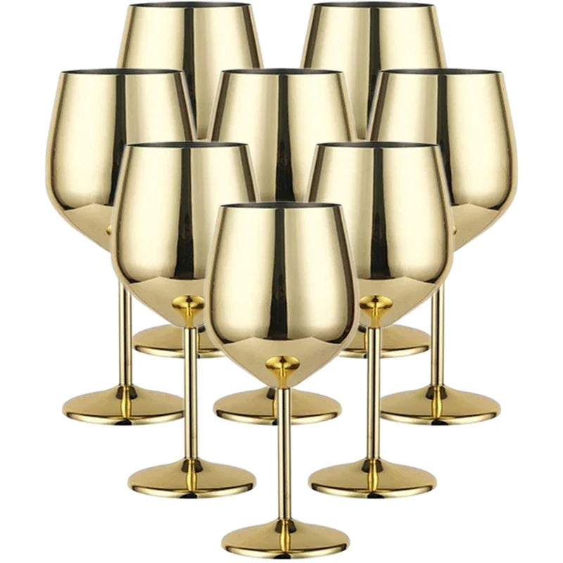 Stainless Steel 8-Piece Glassware Set | Premium Quality