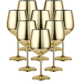 Stainless Steel 8-Piece Glassware Set | Premium Quality