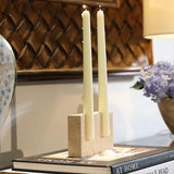 Faux Travertine Candle Holder | Premium Quality