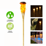 Solar Tiki Torch 5-Piece Set | Premium Quality
