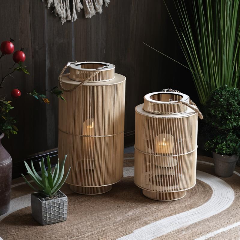Imitation Bamboo LED Candle Lantern | Premium Quality