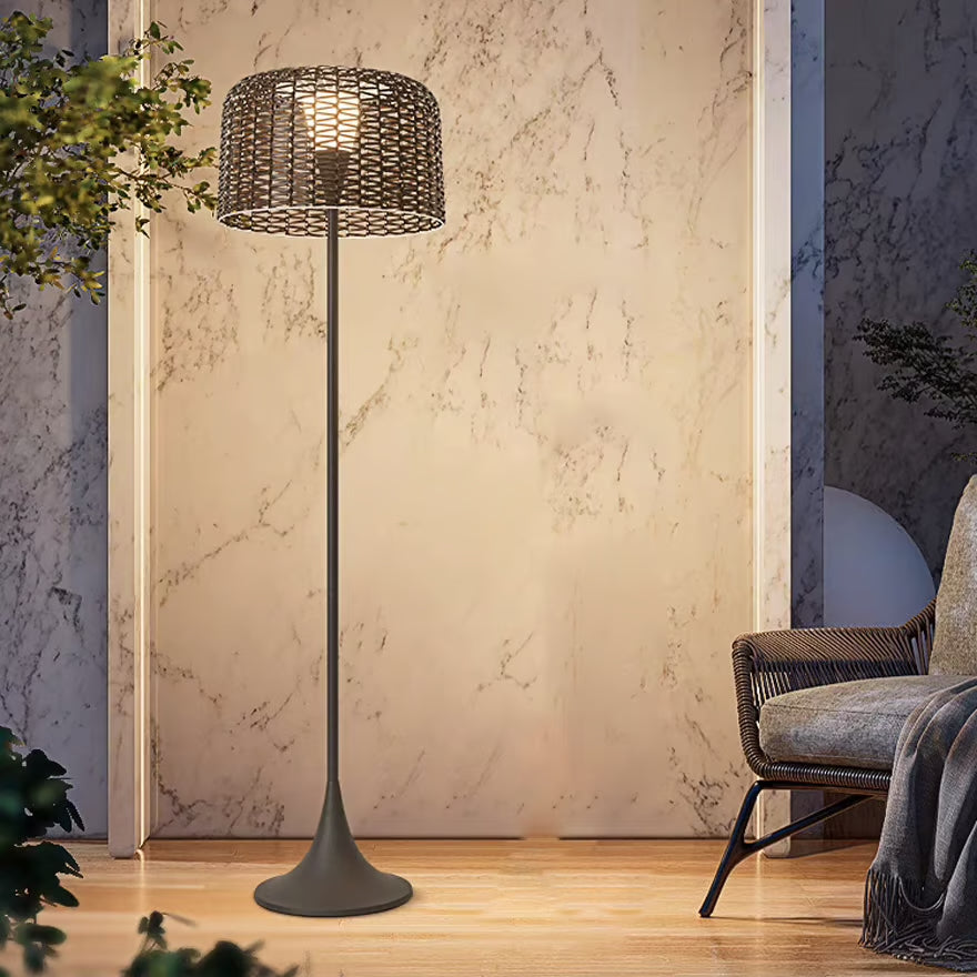 Solar Woven Floor Lamp | Premium Quality